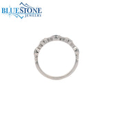 14KWG Ring w/ Diamonds & Sapphires - Sz. 7